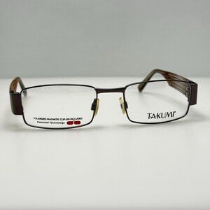 Takumi Eyeglasses Eye Glasses Frames T9945 20 52-18-140 W/ Clip